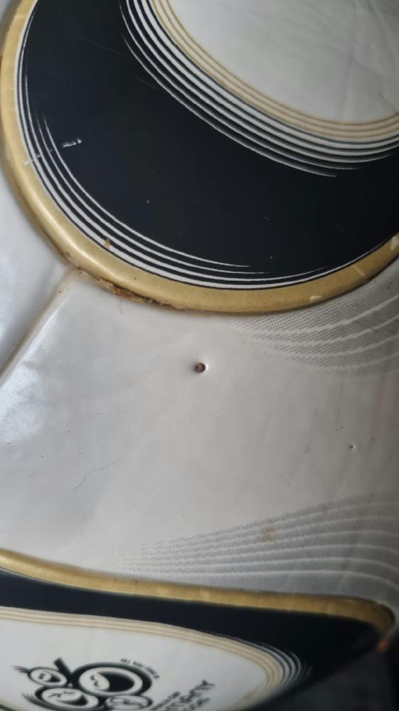 Damaged Adidas Teamgeist footgolf ball