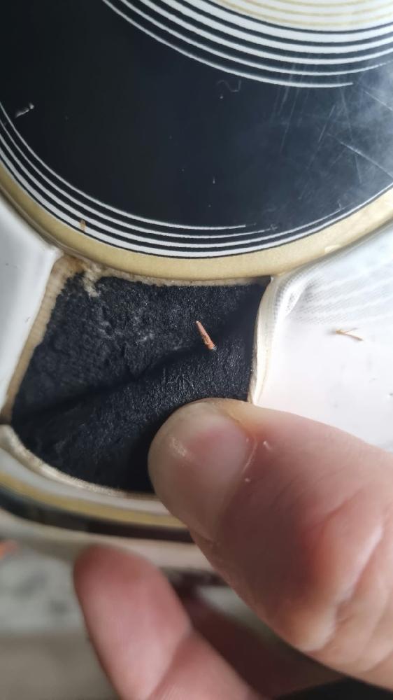 Adidas Teamgeist ball during repair
